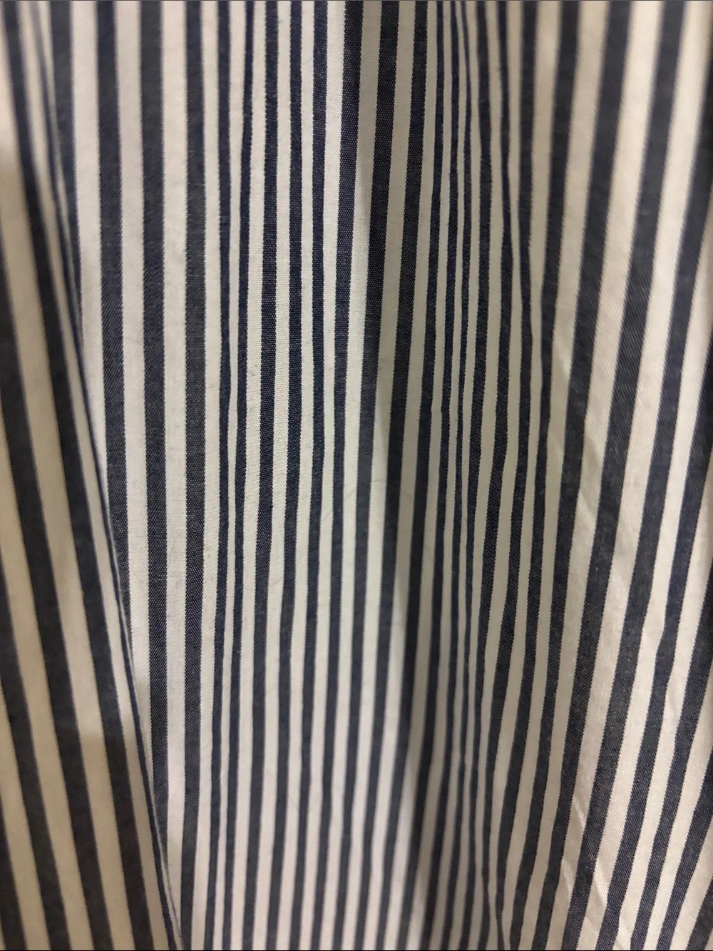J. Crew Blue and White Striped Maxi Shirt Dress